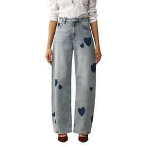 NEW BAYEAS rosalind high rise barrel jean in light blue